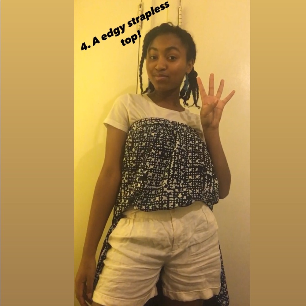 “Michael kors” blue and white maxi skirt 🔹⚪️